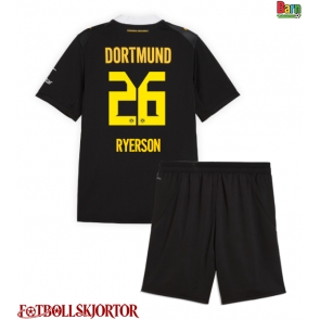 Borussia Dortmund Julian Ryerson #26 Borta Kläder Barn 2026-27 Kortärmad (+ Korta byxor)